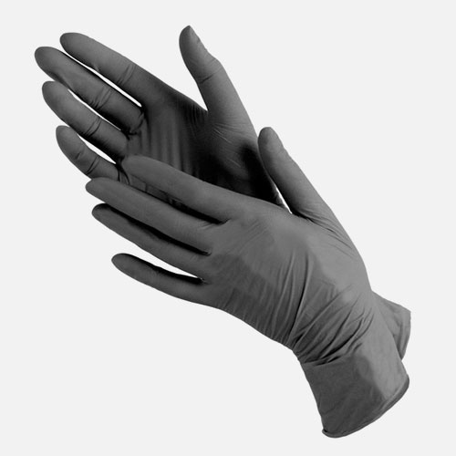 Перчатки нитриловые Черные