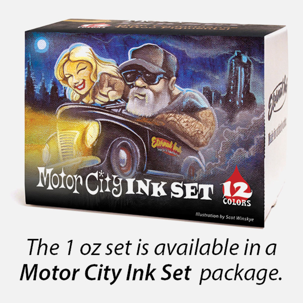 Motor City Ink Краска Eternal набор 12 цветов