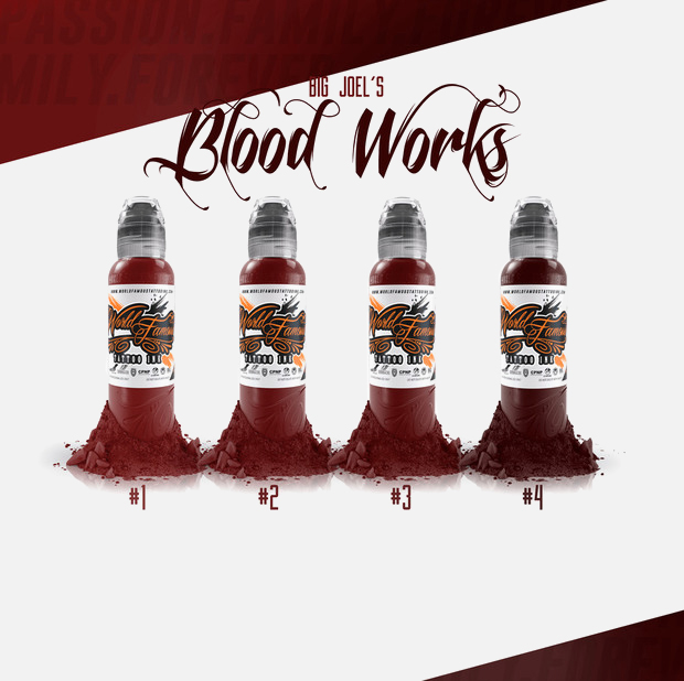 Blood Works #2 Big Joel's Blood Works Color Set World Famous Ink