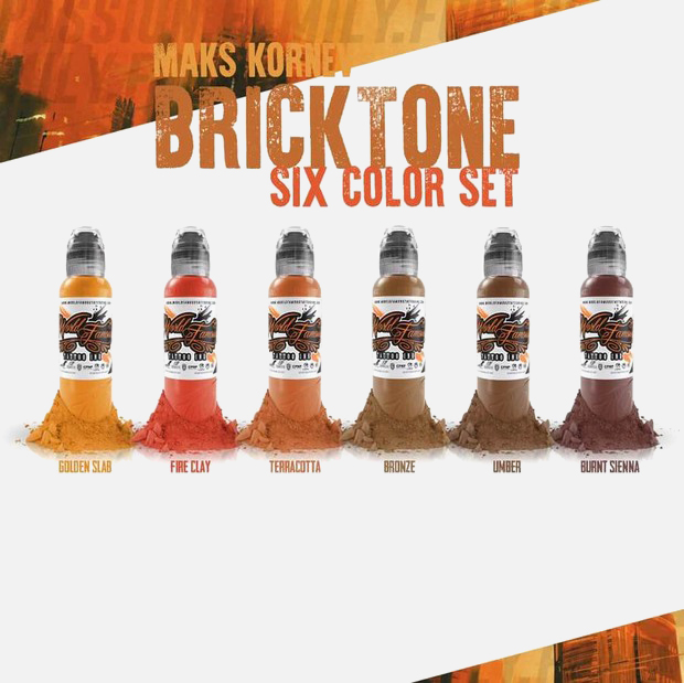 Bronze Mak's Brick Tone Set World Famous Ink