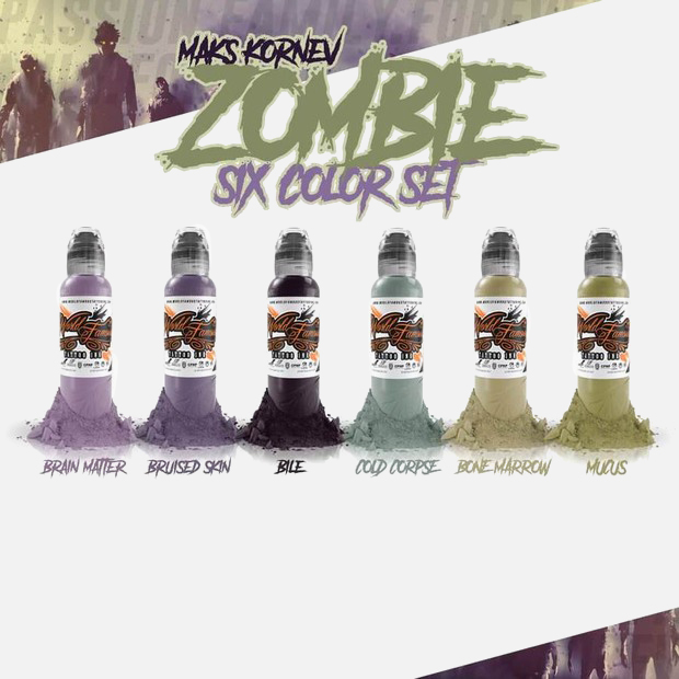 Bone Marrow Mak's Zombie Set World Famous Ink