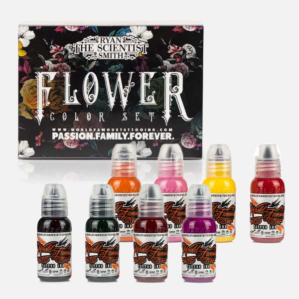Zinnia Ryan Smith Flower Color Set World Famous Ink