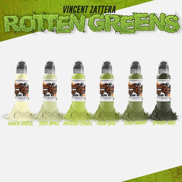 Vincent Zattera Rotten Greens Set World Famous Ink
