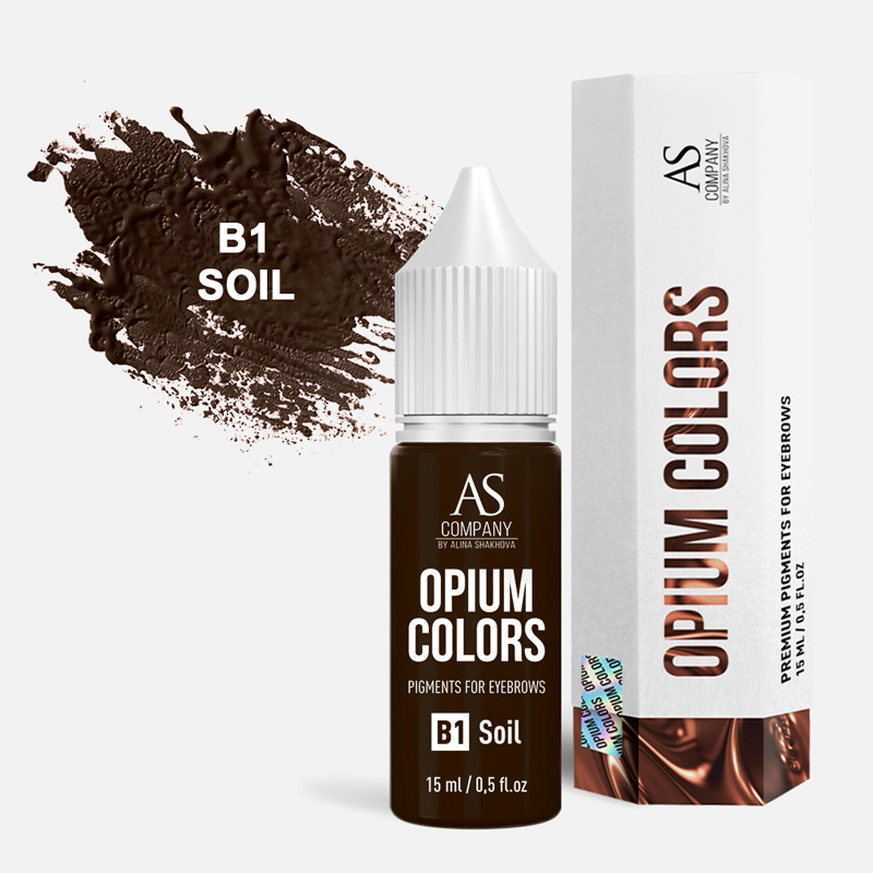 Пигмент для бровей B1-Soil organic Opium colors AS Company