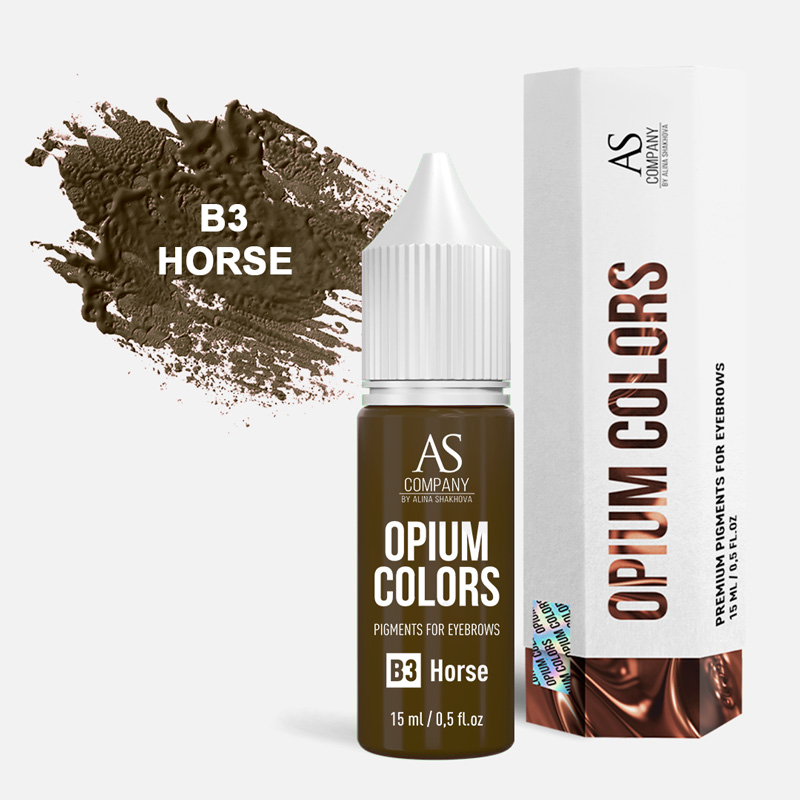 Пигмент для бровей B3-Horse organic Opium colors AS Company