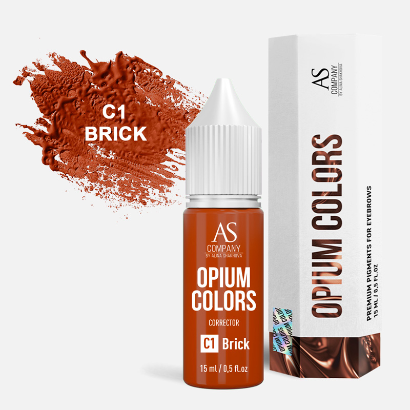 Корректор для сине-серых бровей C1-Brick organic Opium colors AS Company