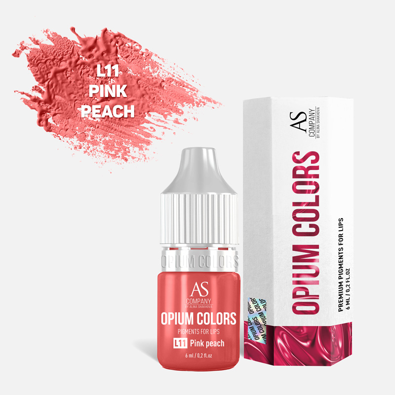 Пигмент для губ L11-Pink peach organic Opium colors AS Company