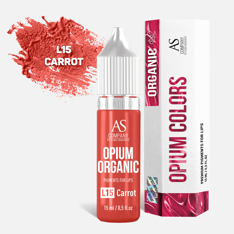 Пигмент для губ L15-Carrot organic Opium colors AS Company