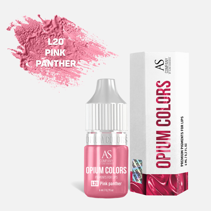 Пигмент для губ L20-Pink panther organic Opium colors AS Company