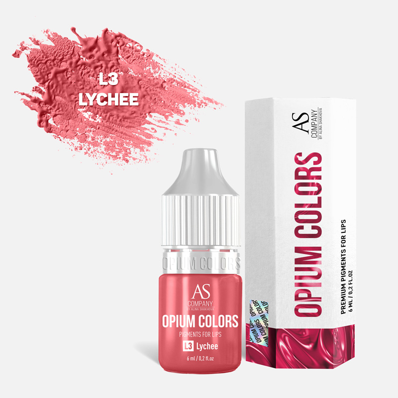 Пигмент для губ L3-Lychee organic Opium colors AS Company