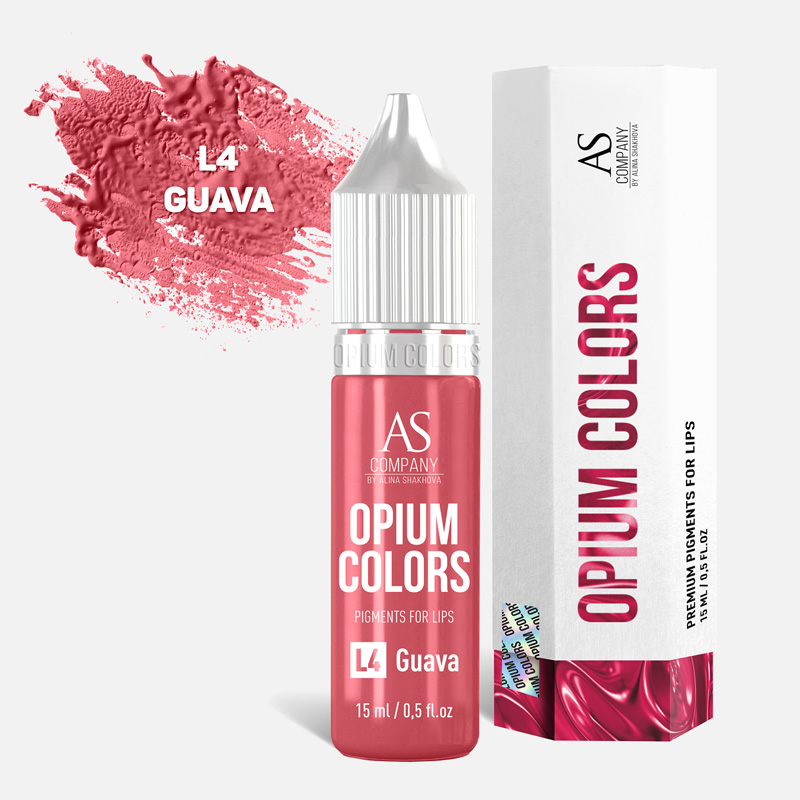 Пигмент для губ L4-Guava organic Opium colors AS Company