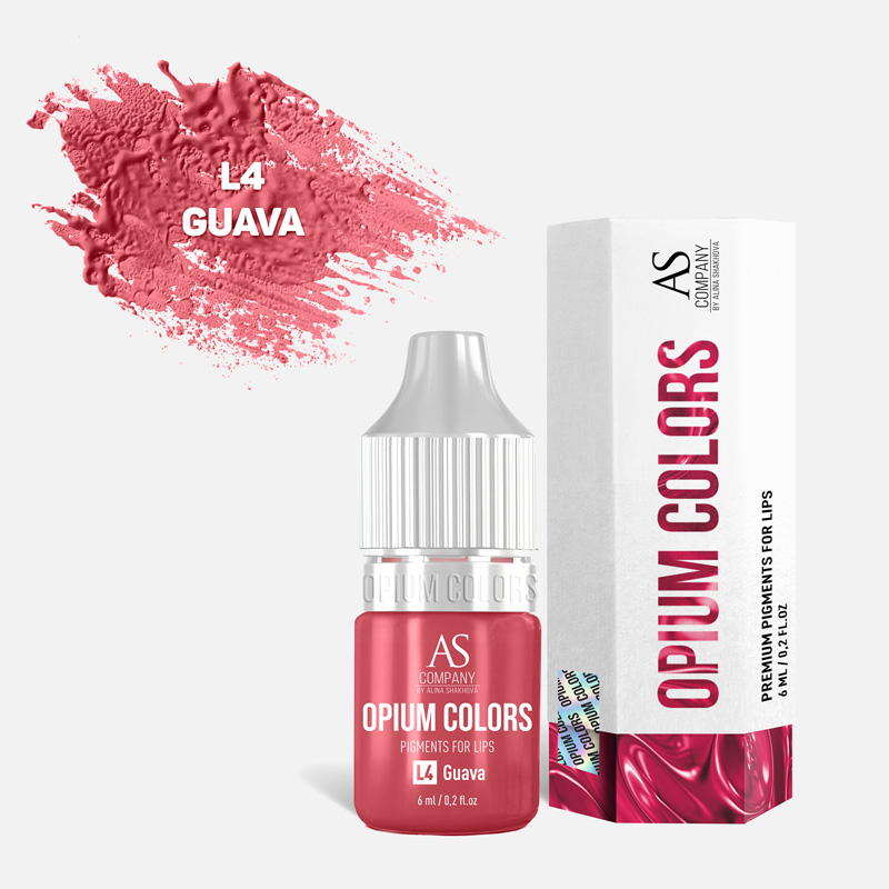 Пигмент для губ L4-Guava organic Opium colors AS Company