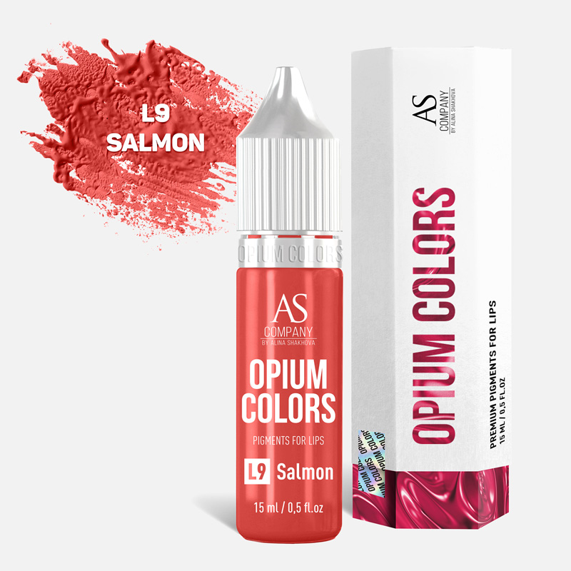 Пигмент для губ L9-Salmon organic Opium colors AS Company