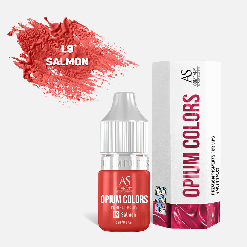 Пигмент для губ L9-Salmon organic Opium colors AS Company