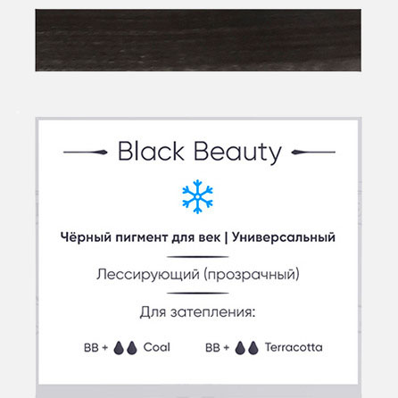Black Beauty Краска Perma Blend 								