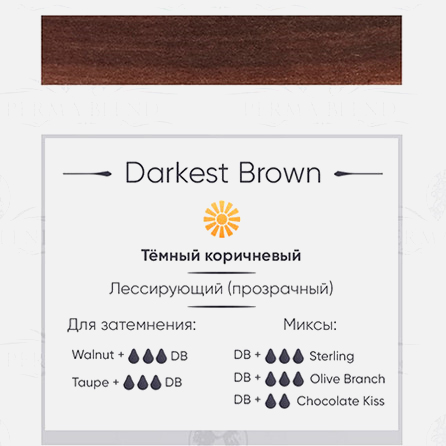 Darkest Brown Краска Perma Blend											